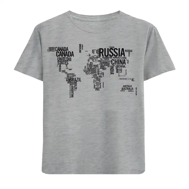 تی شرت آستین کوتاه پسرانه مدل نقشه