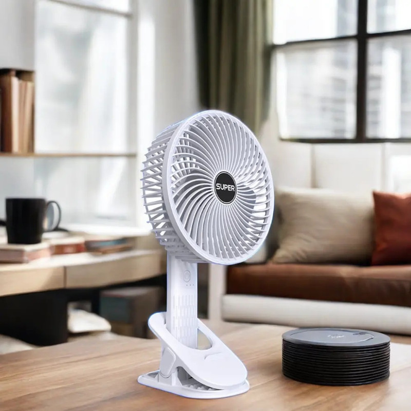 پنکه شارژی مدل Circulation Clamp Fan ظرفیت 1200 میلی آمپر ساعت در ارزانترین فروشگاه اینترنتی ایران ارزان