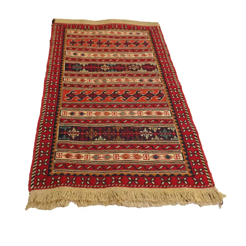 گلیم دستبافت نیم متری مدل ورنی کد 4010849