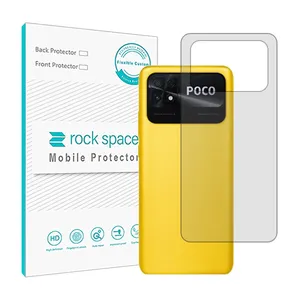 Transparent Rockspace HyGEL model phone back protector suitable for Xiaomi Poco C40 mobile phone