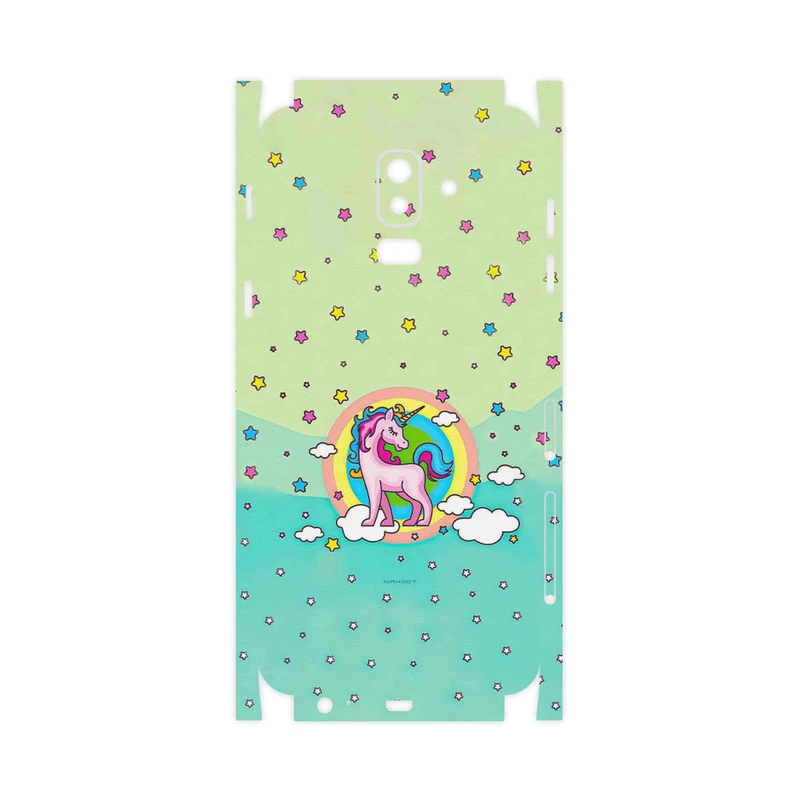 برچسب پوششی ماهوت مدل Rainbow unicorn adventure-FullSkin مناسب برای گوشی موبایل سامسونگ Galaxy J8