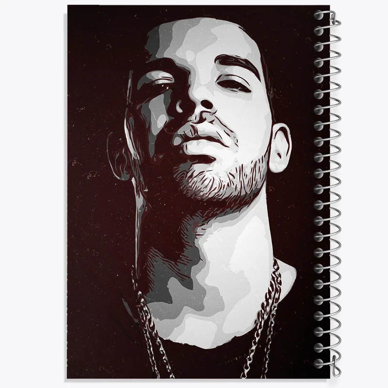 دفتر مشق 100 برگ خندالو طرح دریک (drake) کد F1793