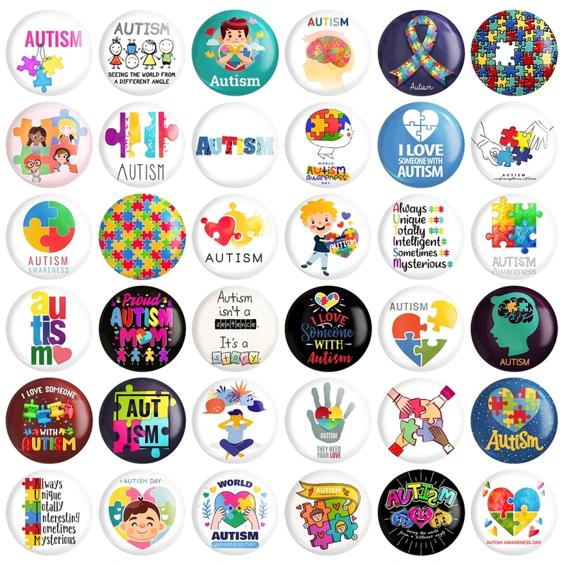 پیکسل خندالو طرح اوتیسم Autism کد 113 مدل بزرگ مجموعه 36 عددی