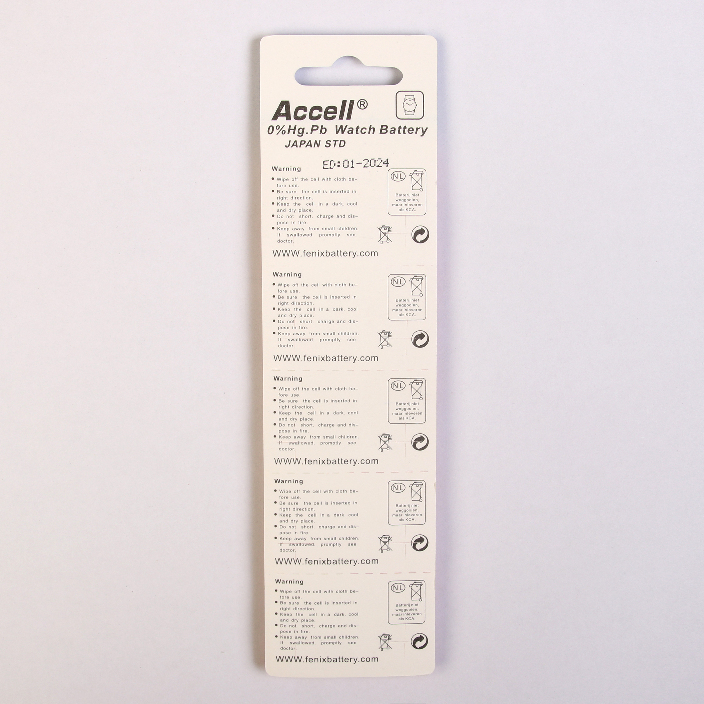 باتری ساعتی اکسل مدل AG5 LR 754 309 بسته 10 عددی