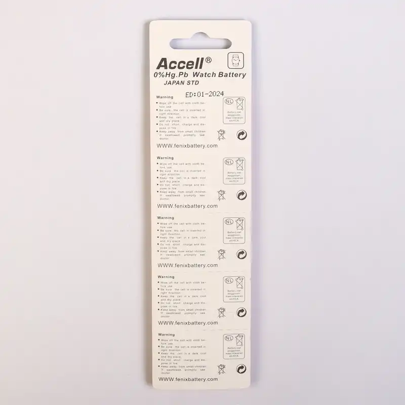 باتری ساعتی اکسل مدل AG5 LR 754 309 بسته 10 عددی