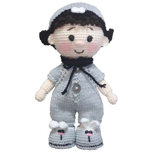 عروسک بافتنی مدل پسر کد 02