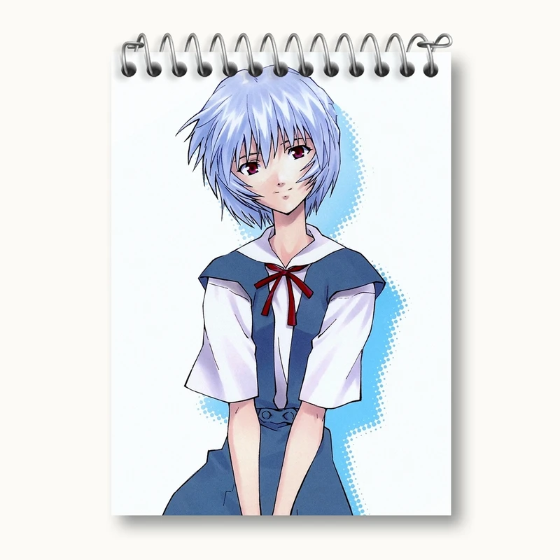 دفتر یادداشت 50 برگ خندالو مدل ری آیانامی انیمه اونگلیون کد 13820