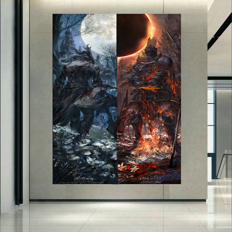 پوستر مدل بک لایت طرح گیم Bloodborne4 کد AR2860