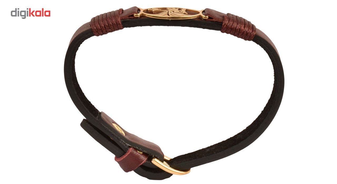 دستبند زنانه کهن چرم طرح تولد شهریور مدل BR41-12 -  - 5