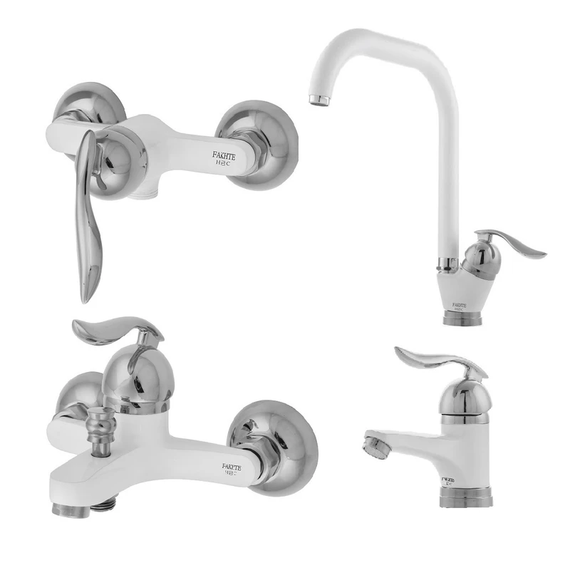 ست شیرآلات فاخته مدل قهرمان سازه کد SK-2KH مجموعه 4 عددی