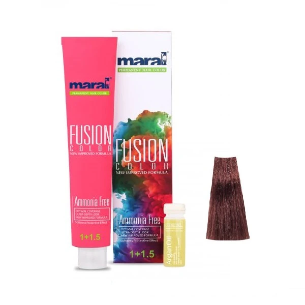  رنگ مو مارال مدل Fusion شماره 4.810 حجم 100 میلی لیتر رنگ قهوه ای برزیلی