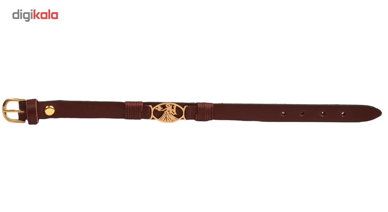 دستبند زنانه کهن چرم طرح تولد شهریور مدل BR41-12 -  - 7