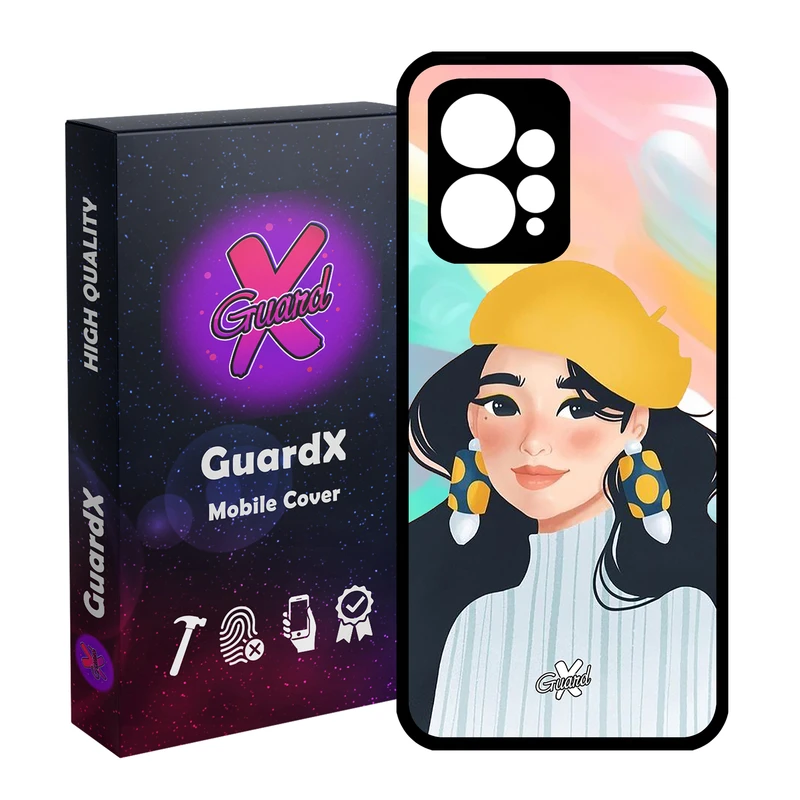 کاور گارد ایکس طرح دختر مدل Glass10261 مناسب برای گوشی موبایل شیائومی Redmi Note 12 4G