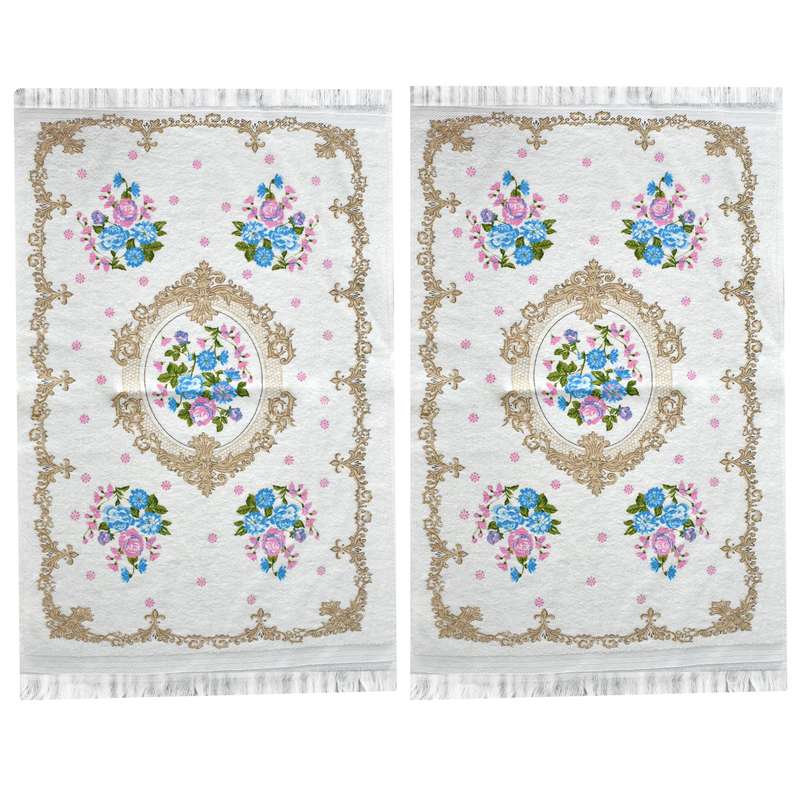 حوله دستی دیلا مدل D-1623 سایز 30x50 سانتی متر مجموعه 2 عددی
