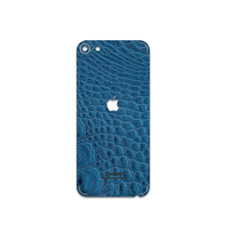 برچسب پوششی ماهوت مدل Blue-Crocodile-Leather مناسب برای گوشی موبایل اپل iPod touch 6th Gen