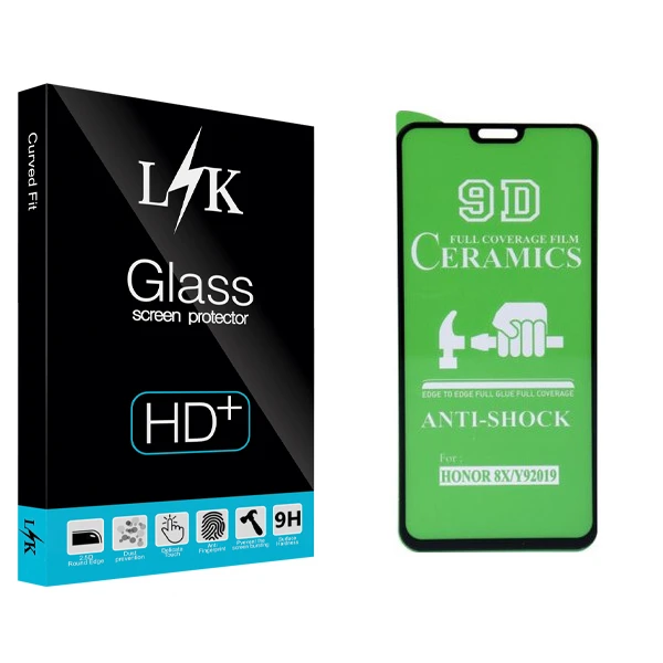 محافظ صفحه نمایش سرامیکی ال کی مدل Hard glass مناسب برای گوشی موبایل هوآوی Y9s/Y9 prime 2019/آنر 9X