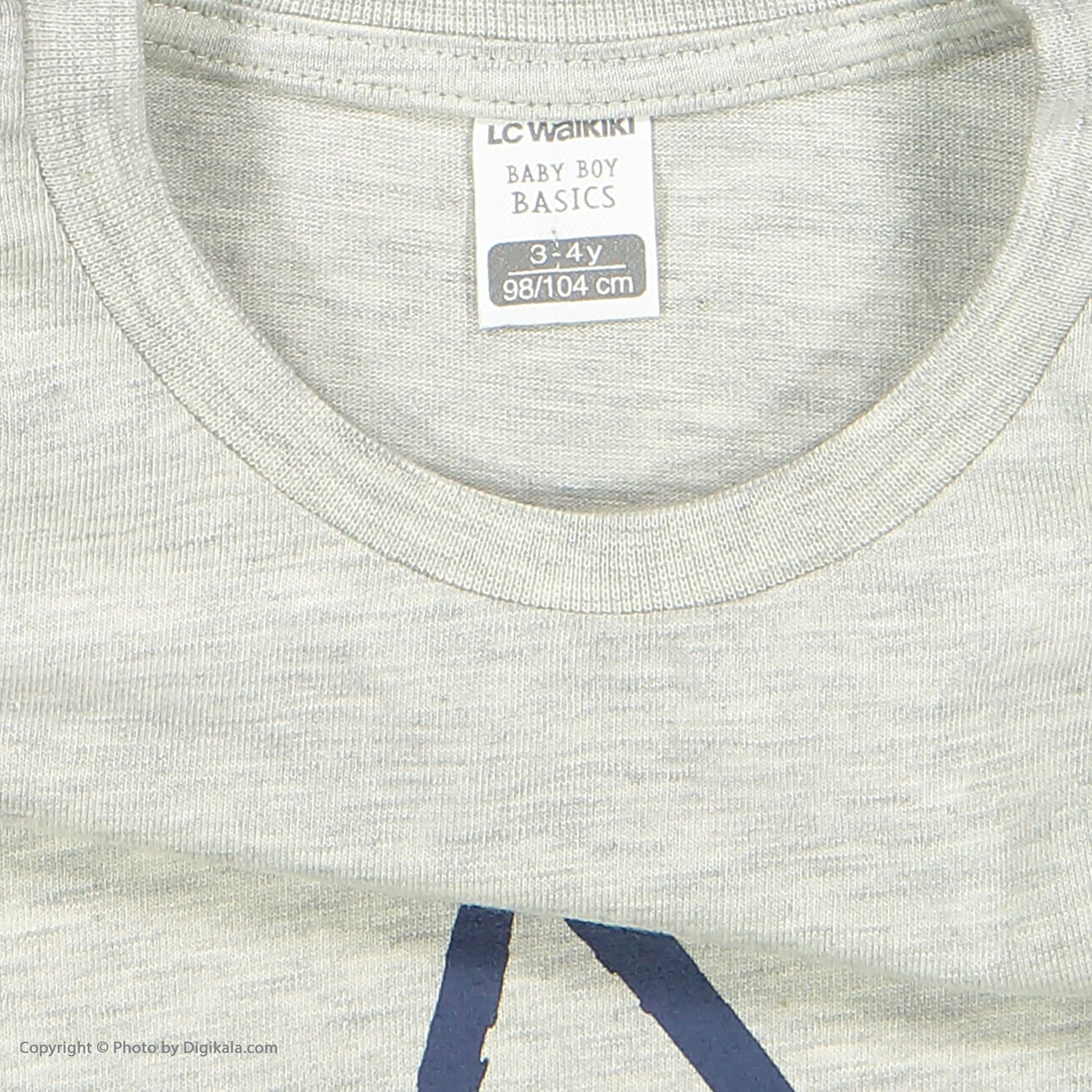 تی شرت پسرانه ال سی وایکیکی مدل 0W64247Z1-847-SNOWMELANGE -  - 5