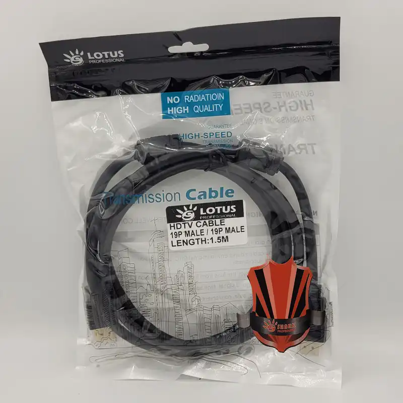 کابل HDMI لوتوس مدل 19P 4K طول 1.5 متر