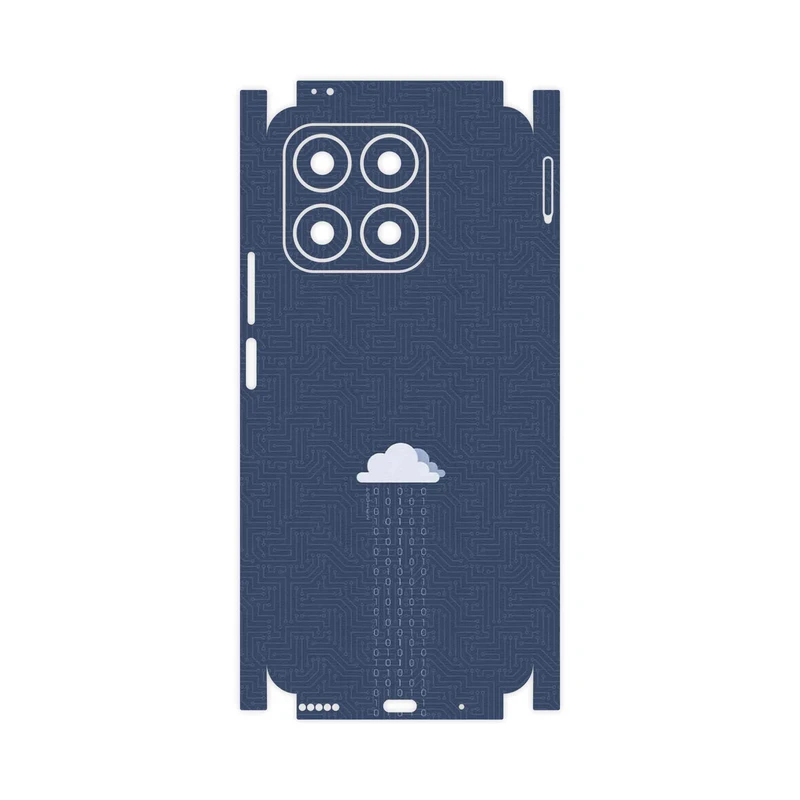 برچسب پوششی ماهوت مدل Minimal Data Cloud-FullSkin مناسب برای گوشی موبایل آنر X8a