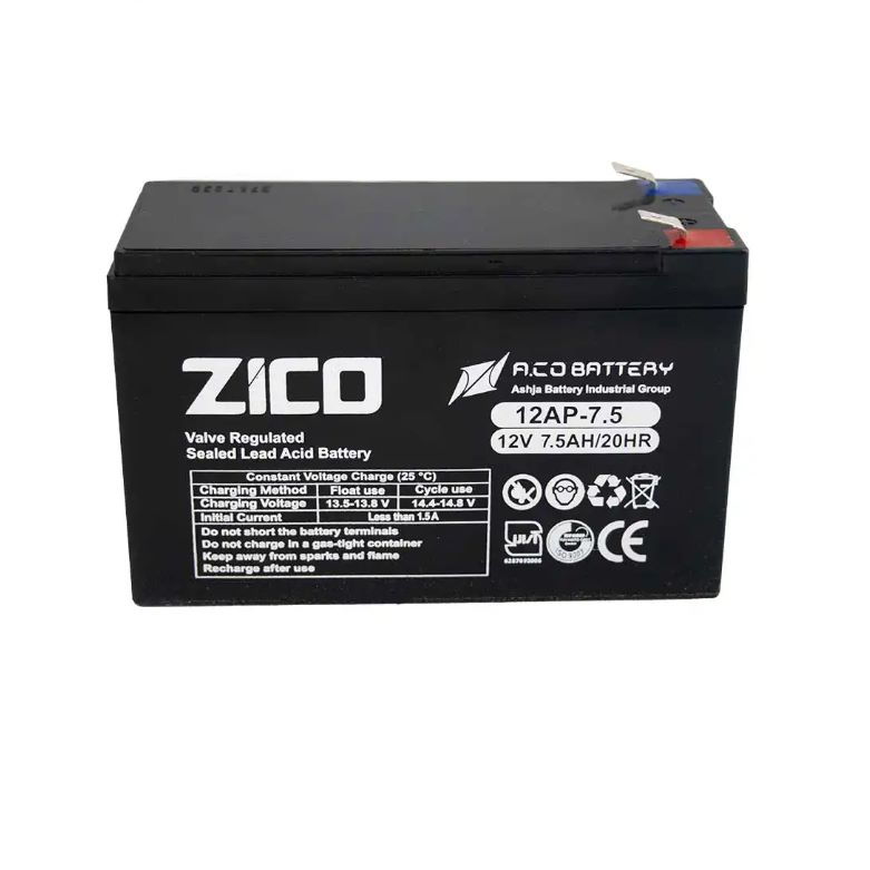 باتری UPS 12 ولت 7.5 آمپرساعت مدل 12V-7.5A