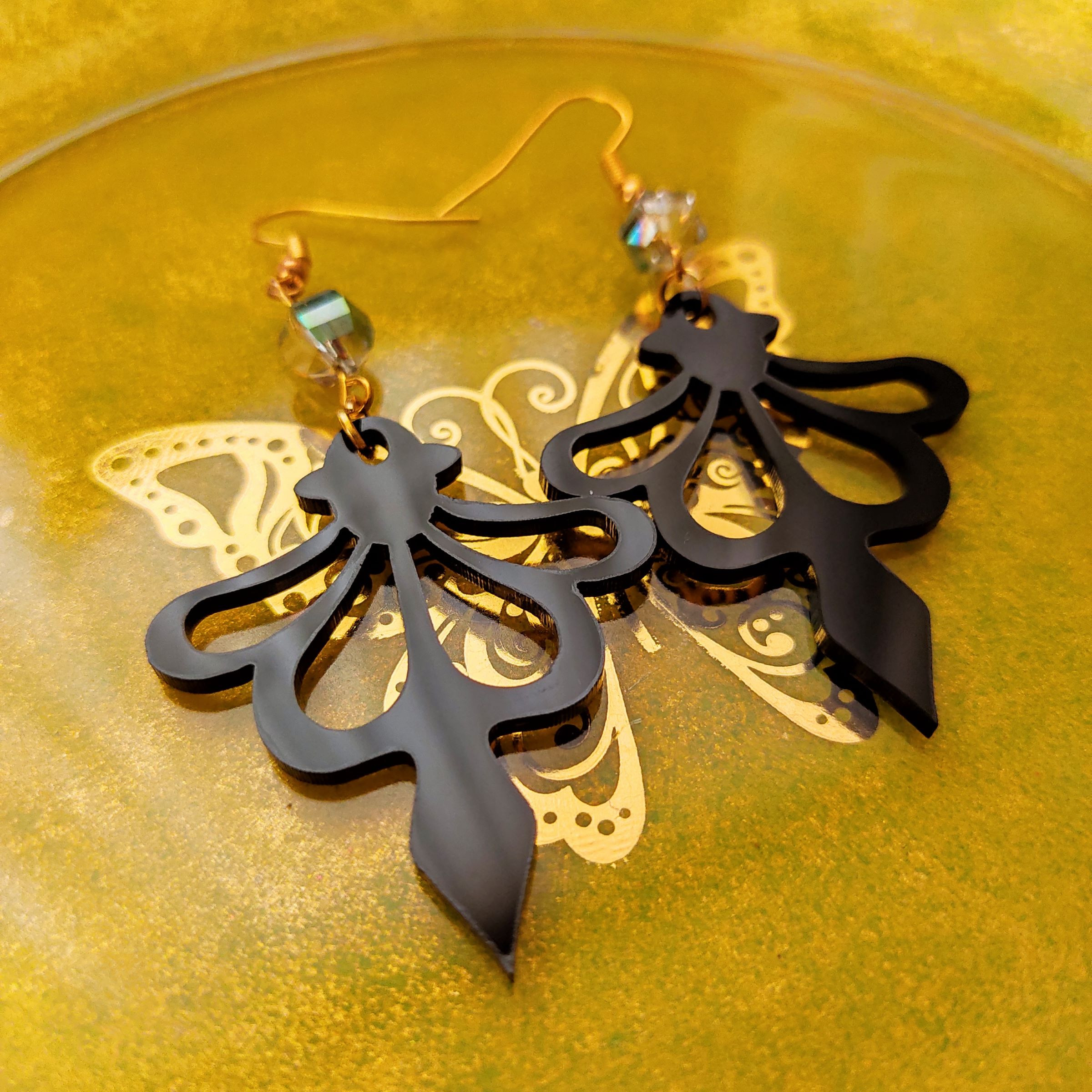 گوشواره دخترانه مدل باله