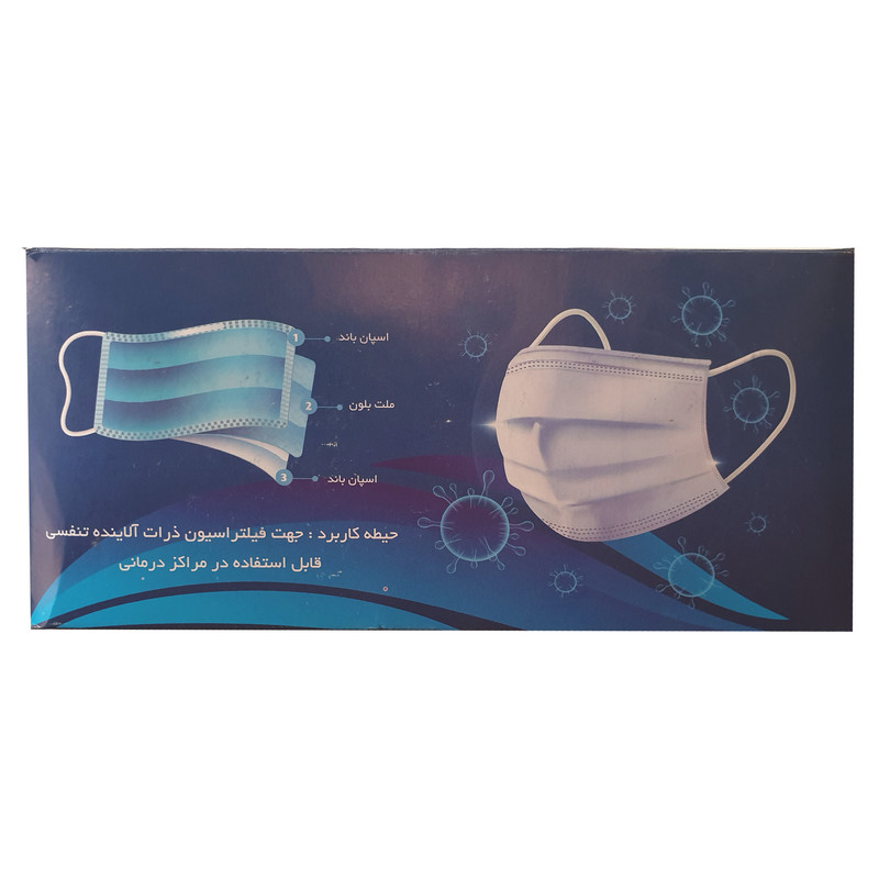 ماسک تنفسی خاتون کد KH-1001 بسته 50 عددی ماسک تنفسی خاتون کد KH-1001 بسته 50 عددی