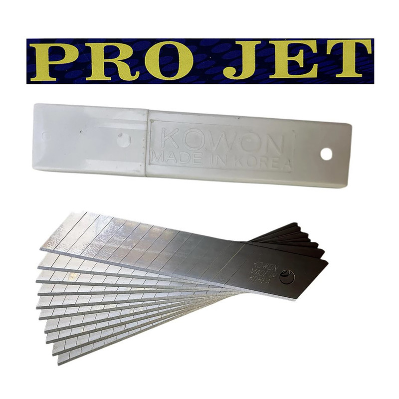 تیغ کاتر کوان مدل PRO JET مجموعه 10 عددی تیغ کاتر کوان مدل PRO JET مجموعه 10 عددی
