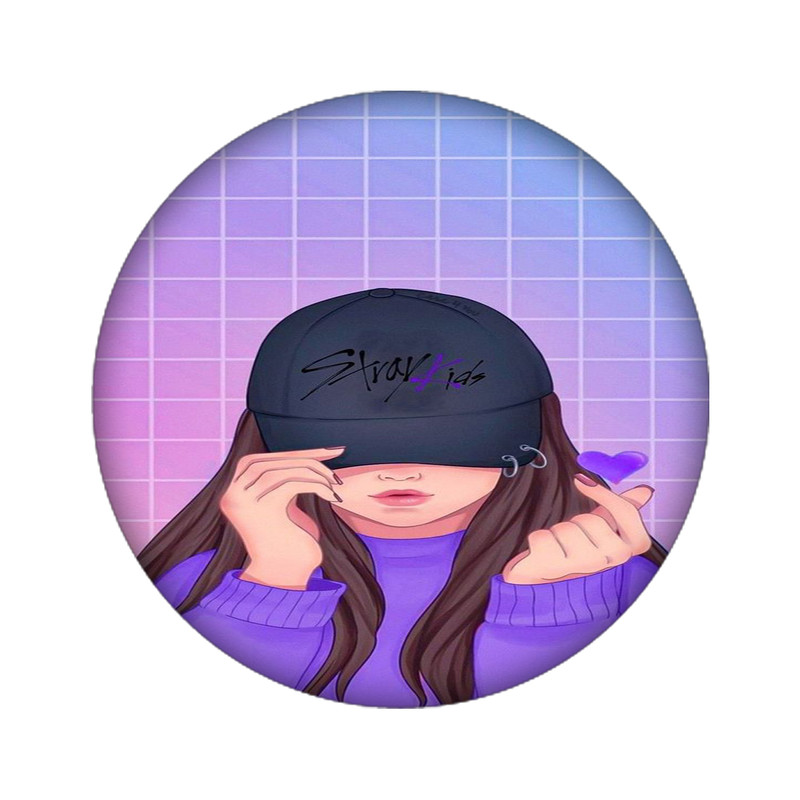 استیکر تزئینی موبایل مدل دختر کد 4653