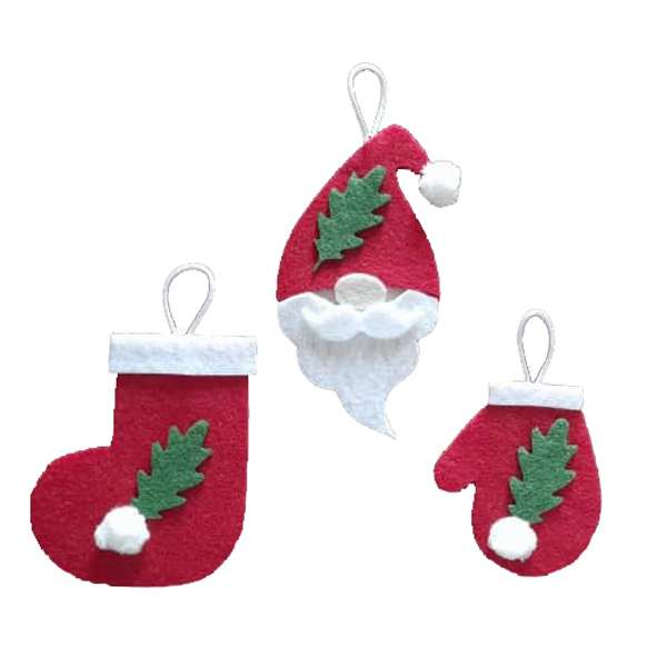 آویز نمدی مدل مانلی مجموعه 3 عددی