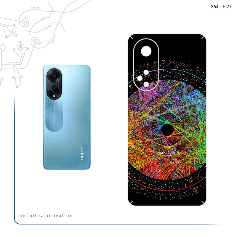 برچسب پوششی ماهوت مدل Mathematical Geometric Shape 2 مناسب برای گوشی موبایل اپو A98