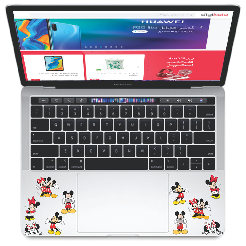 استیکر تزئینی موبایل و تبلت مدل میکی موس