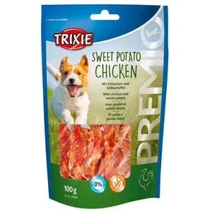 تشویقی سگ تریکسی مدل Sweet Potato Chicken کد 31584 وزن 100 گرم