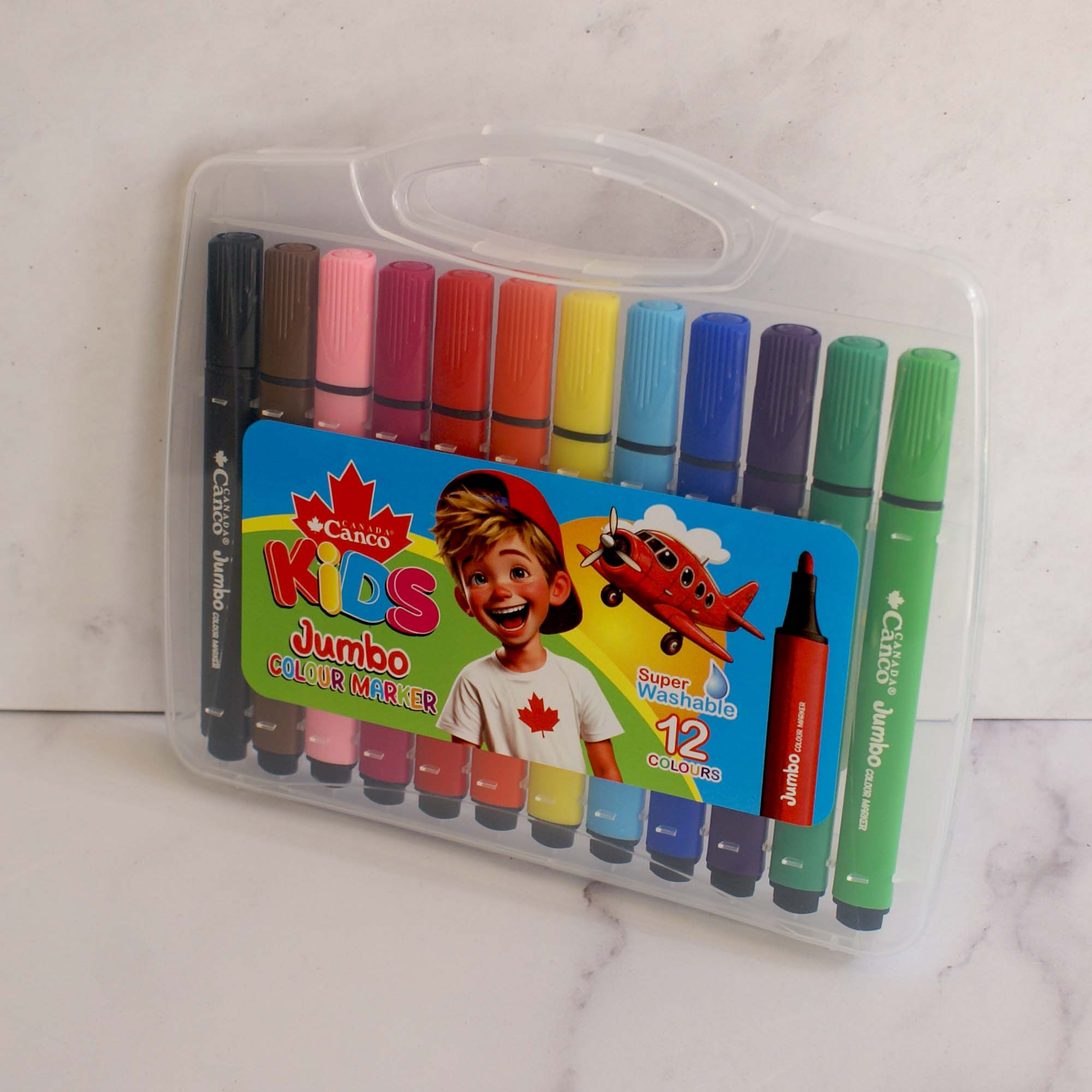 ماژیک رنگ آمیزی کنکو مدل JUMBO بسته 12 عددی
