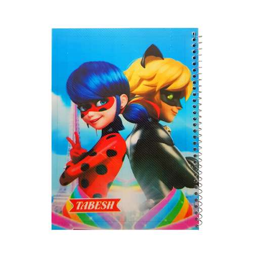 دفتر شطرنجی 50 برگ تابش مدل دختر کفشدوزکی