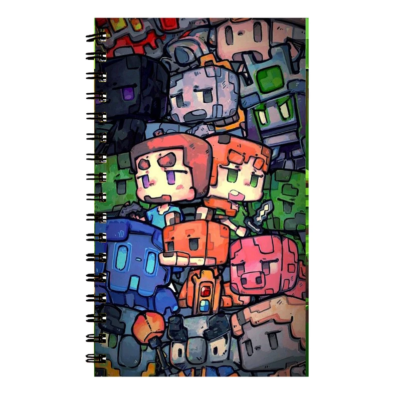 دفتر نت موسیقی 40 برگ مدل ماینکرفت کد 39