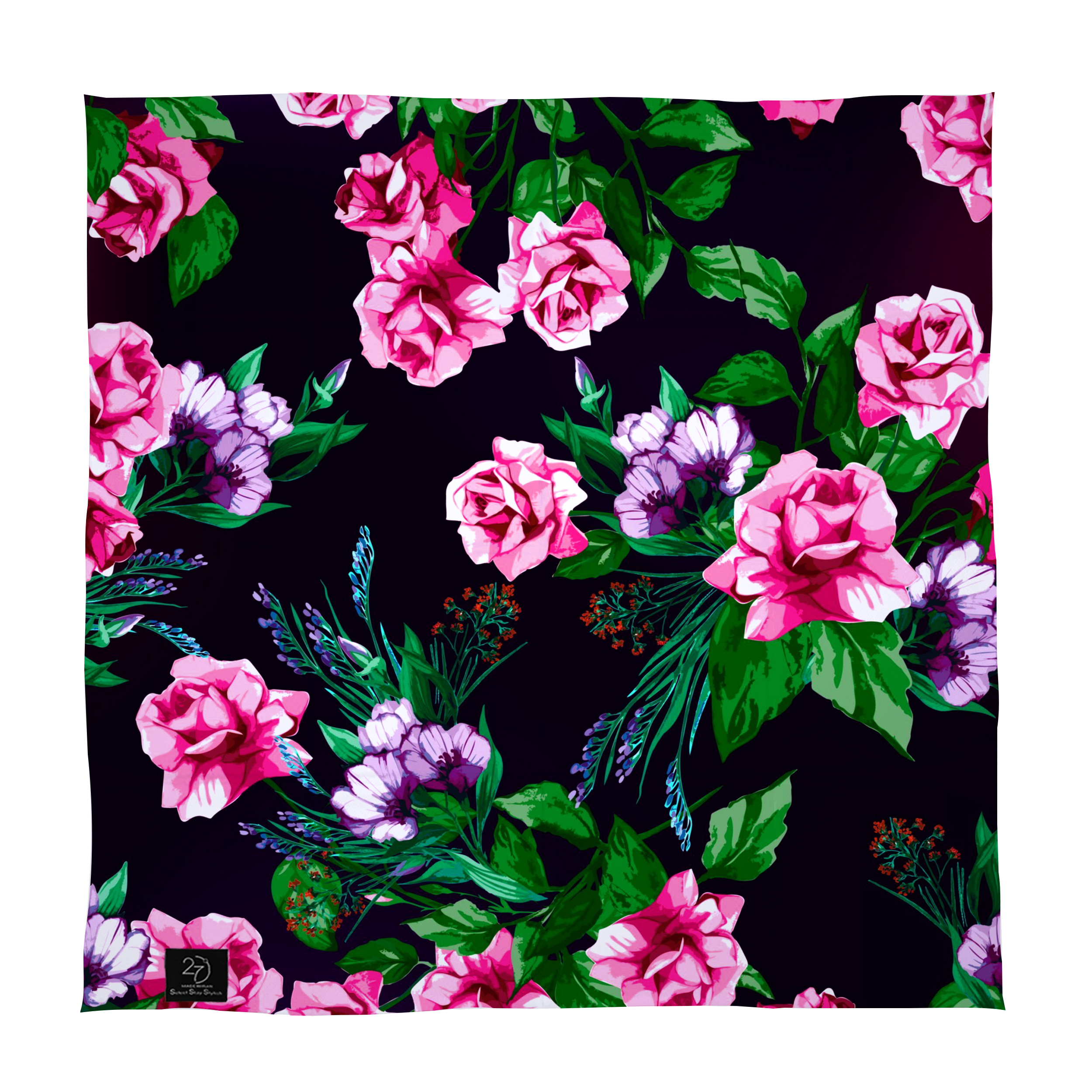 دستمال سر و گردن 27 طرح FLOWER کد J28