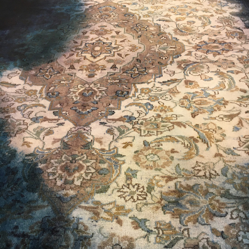 فرش دستبافت رنگ شده 6 متری مدل ویتنیج آنتیک
