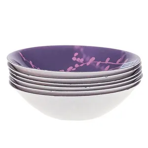کاسه لومینارک مدل Kashima Purple ست 6 عددی