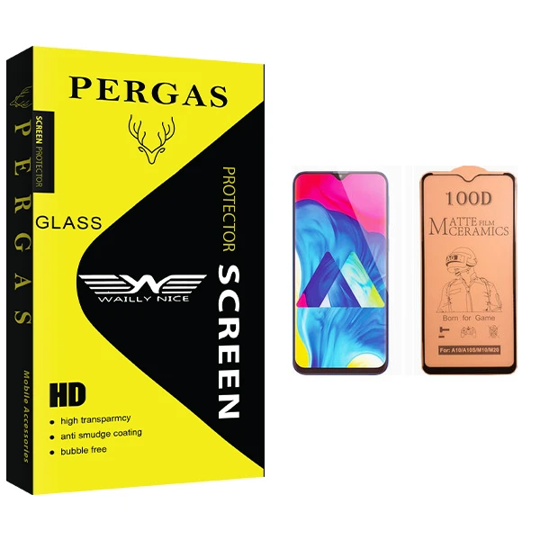 محافظ صفحه نمایش سرامیکی وایلی نایس مدل Pergas Glass مناسب برای گوشی موبایل سامسونگ Galaxy M10