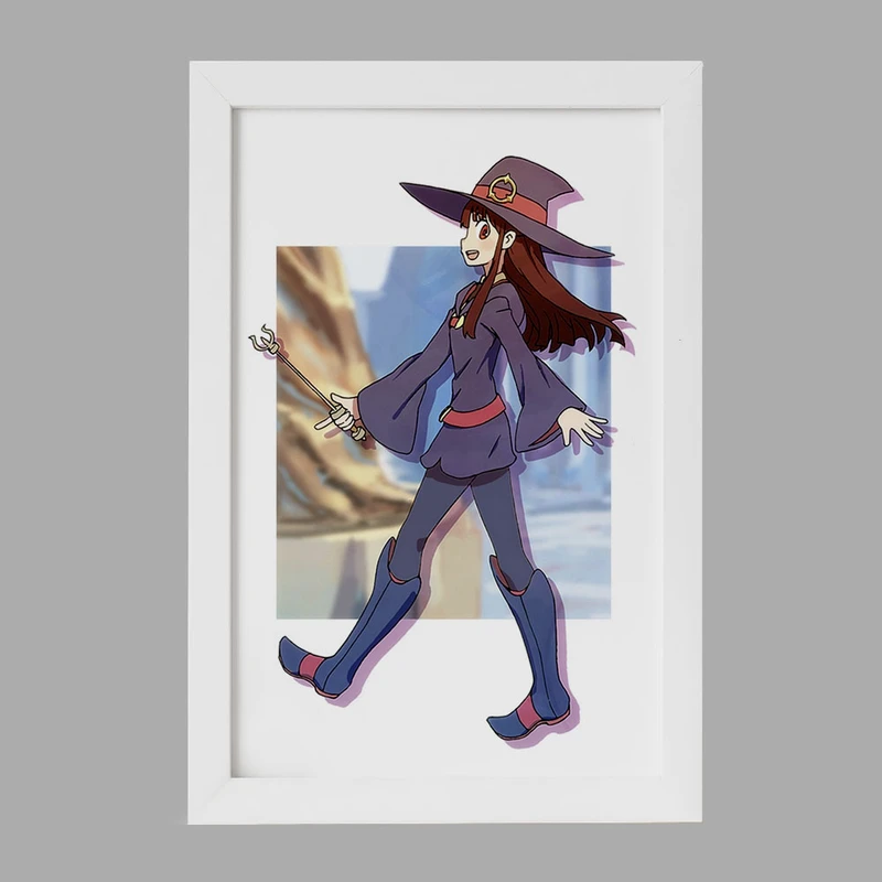تابلو خندالو مدل اکو انیمه جادوگران کوچک Little Witch Academia  کد 22924
