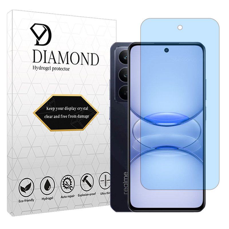 محافظ صفحه نمایش بلوکات دیاموند مدل هیدروژلی مناسب برای گوشی موبایل ریلمی C75x