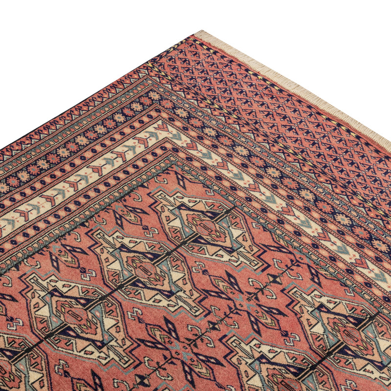 فرش دستبافت سه متری مدل ترکمن کد 40.1872