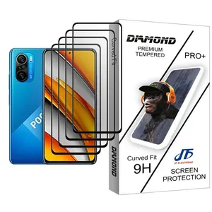 JF Diamond Glass MIX004 Screen Protector For Xiaomi Poco F3 Pack Of 4