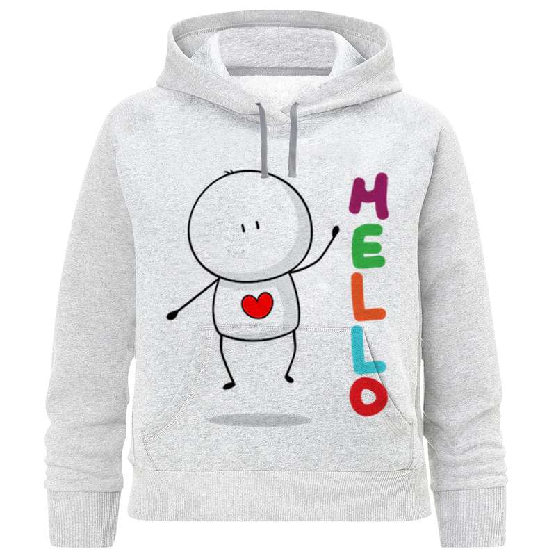 هودی دخترانه مدل F1010 HELLO