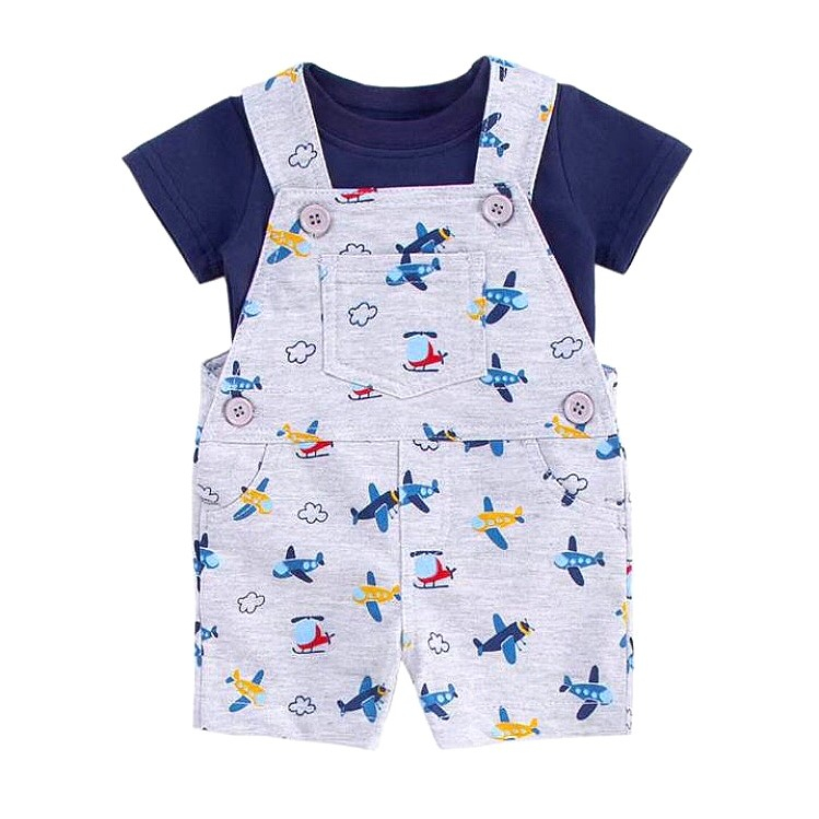 ست تی شرت و سرهمی نوزادی کارترز طرح هواپیما