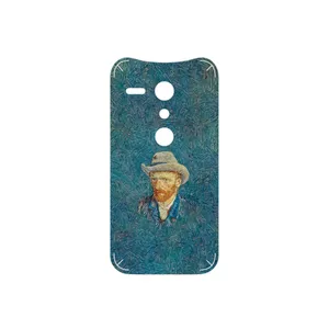 MAHOOT Self portrait with a gray felt hat Cover Sticker for Motorola Moto G