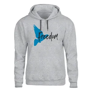 هودی مردانه مدل FREEDOM کد J231 رنگ طوسی