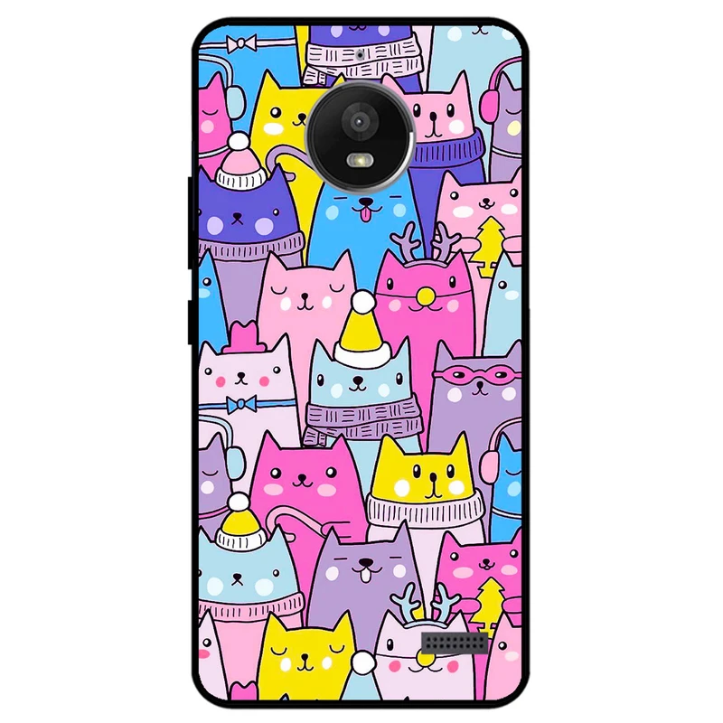 کاور مگافون طرح گربه مدل 8065 مناسب برای گوشی موبایل موتورولا Moto E4