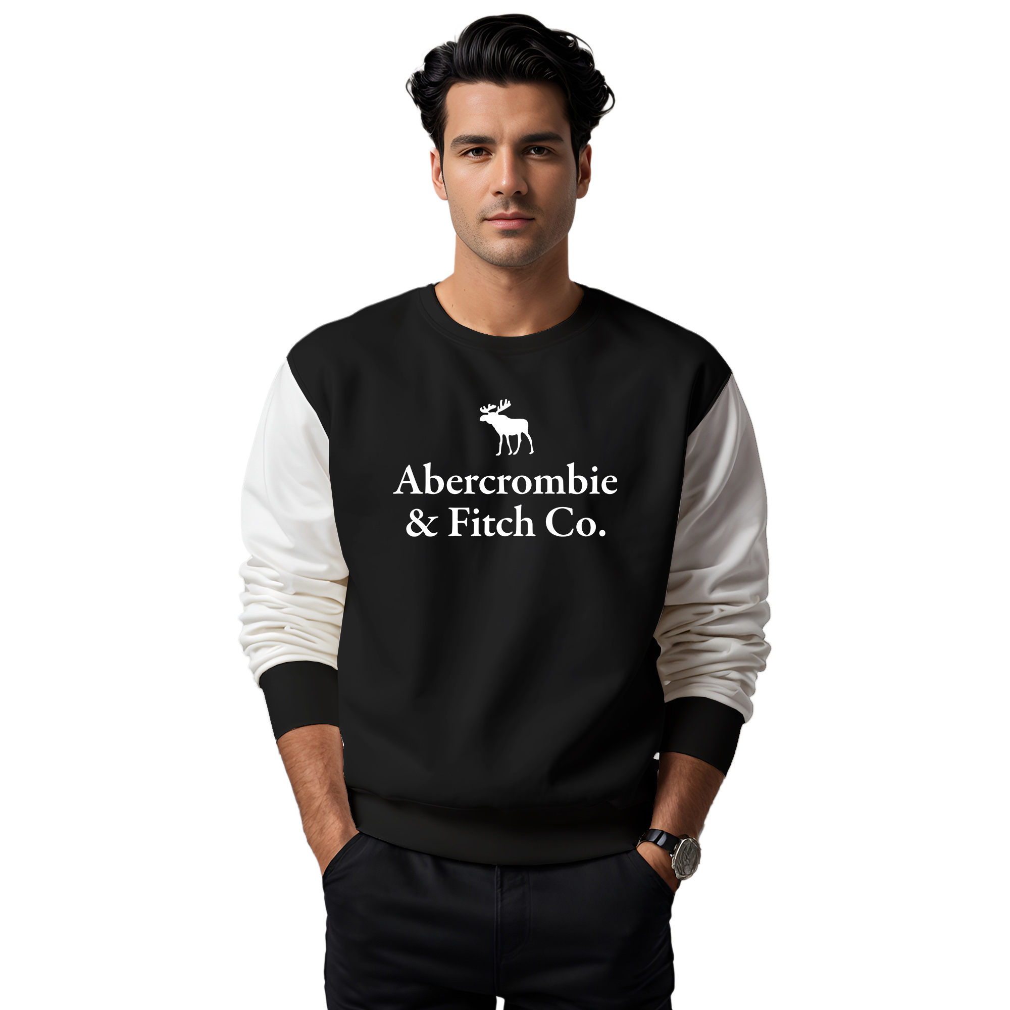 سویشرت مردانه مدل 14020925 رنگ مشکی