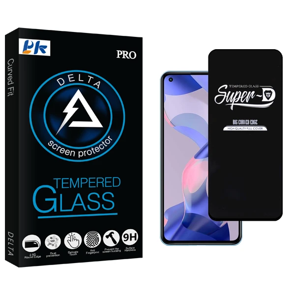 محافظ صفحه نمایش شیشه ای پی کی مدل Delta Glass SuperD مناسب برای گوشی موبایل شیائومی 11 Lite 5G NE 2109119DG